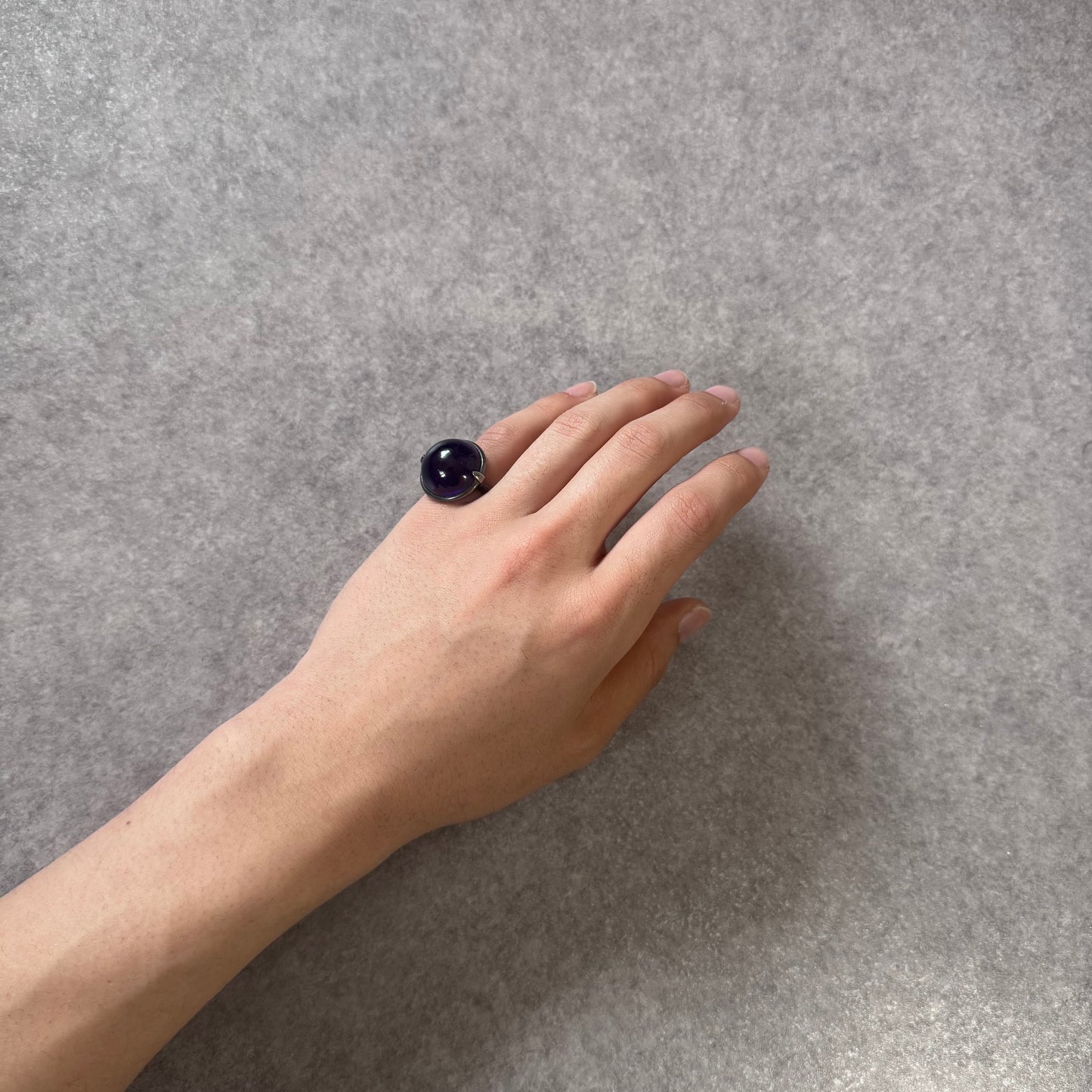 Bottega Veneta Blue Pinky Ring