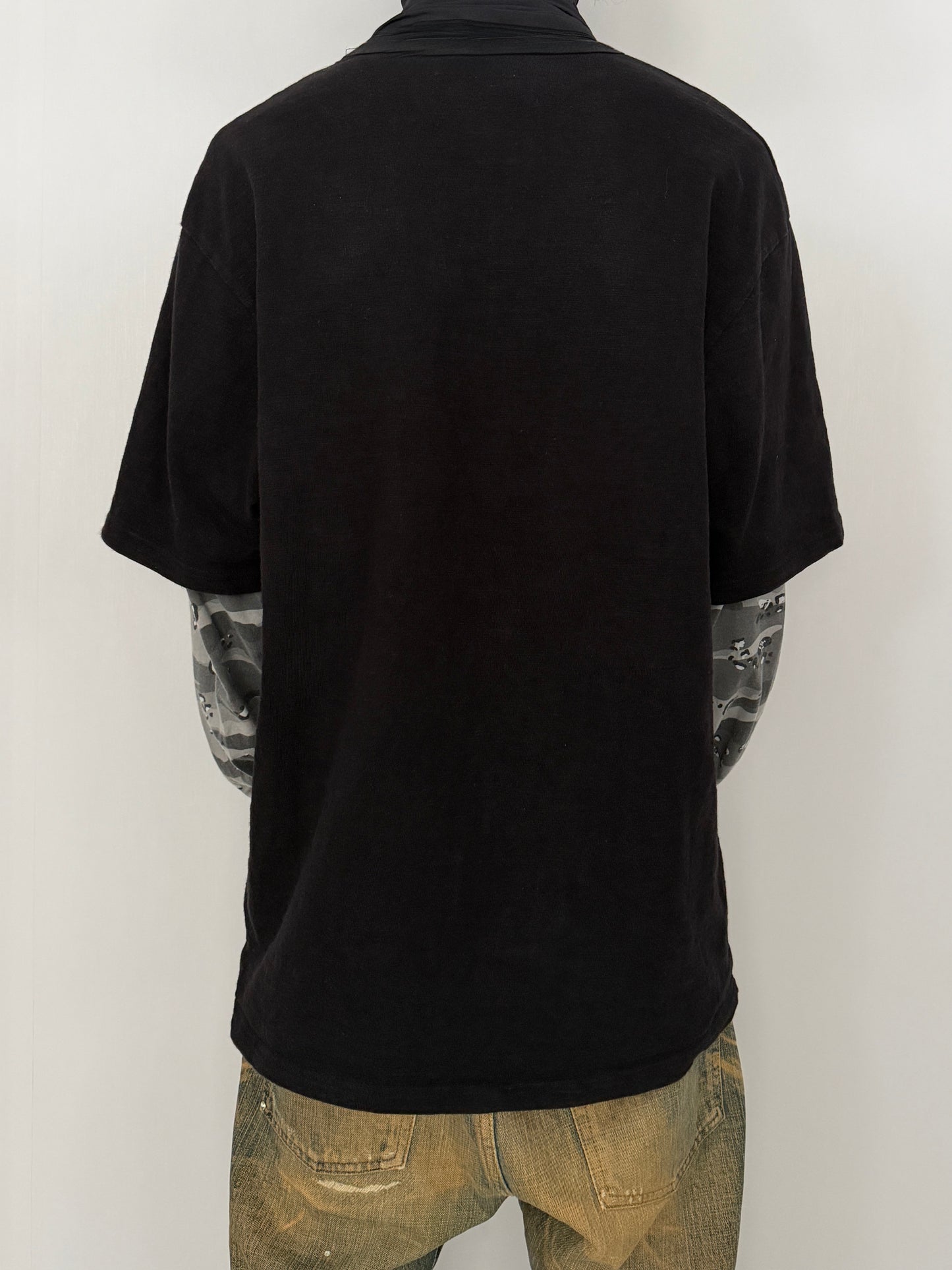 Bape Multi Camo Layered Long Sleeve Shirt Size XL