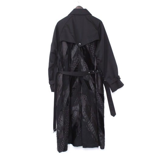 KIDILL 21AW Crust Oversized Trench Coat Black Size 44