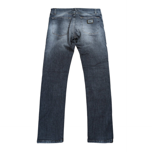 DOLCE&GABBANA Gray Washed Skinny Jeans Size 46