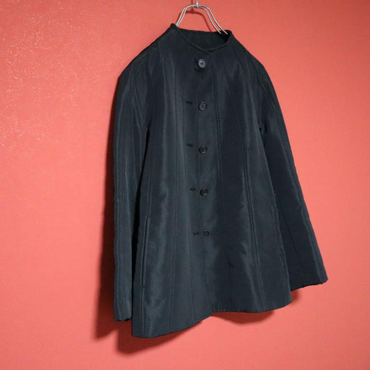 ISSEY MIYAKE 01AW Panel No Collar Jacket Black Size 2