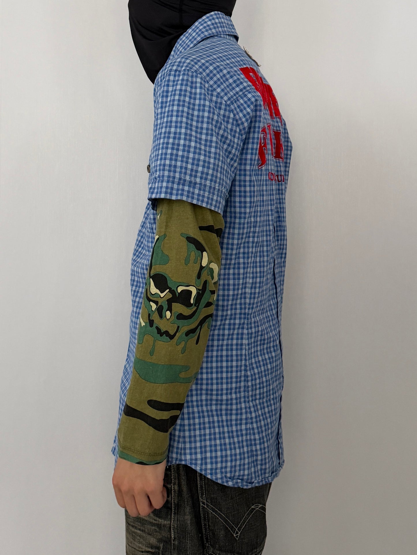 Dolce & Gabbana Blue D&G Message Long Sleeve Shirt Size M