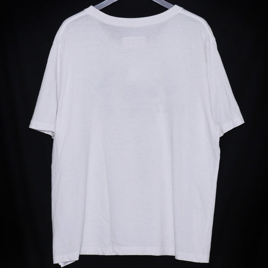 MM6 Distressed Crewneck T-Shirt White Size L