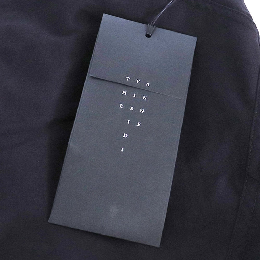 THE VIRIDI-ANNE 25SS Ripstop Wide Trousers Black Size 1