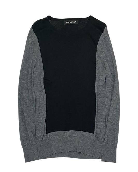 Neil Barrett Color Block Knit Sweater