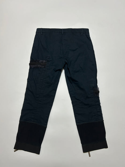DIRK BIKKEMBERGS 90s Cropped Pants Dark Navy Size 42