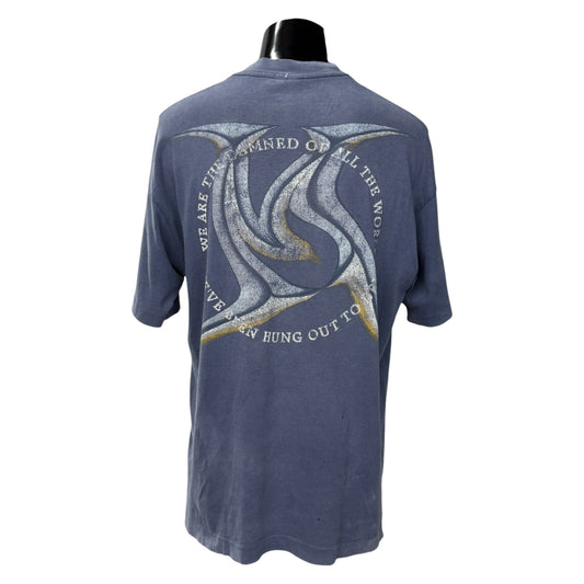 MEGADETH 90s "Youthanasia" Navy Graphic Band T-Shirt Size XL