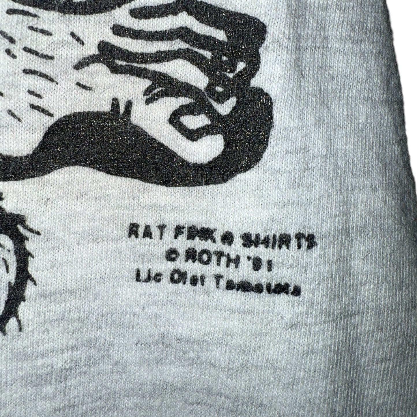 RAT FINK T-Shirt Black Size L