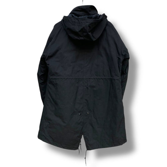 SEQUEL Fishtail Padded Mod Coat Black Size S