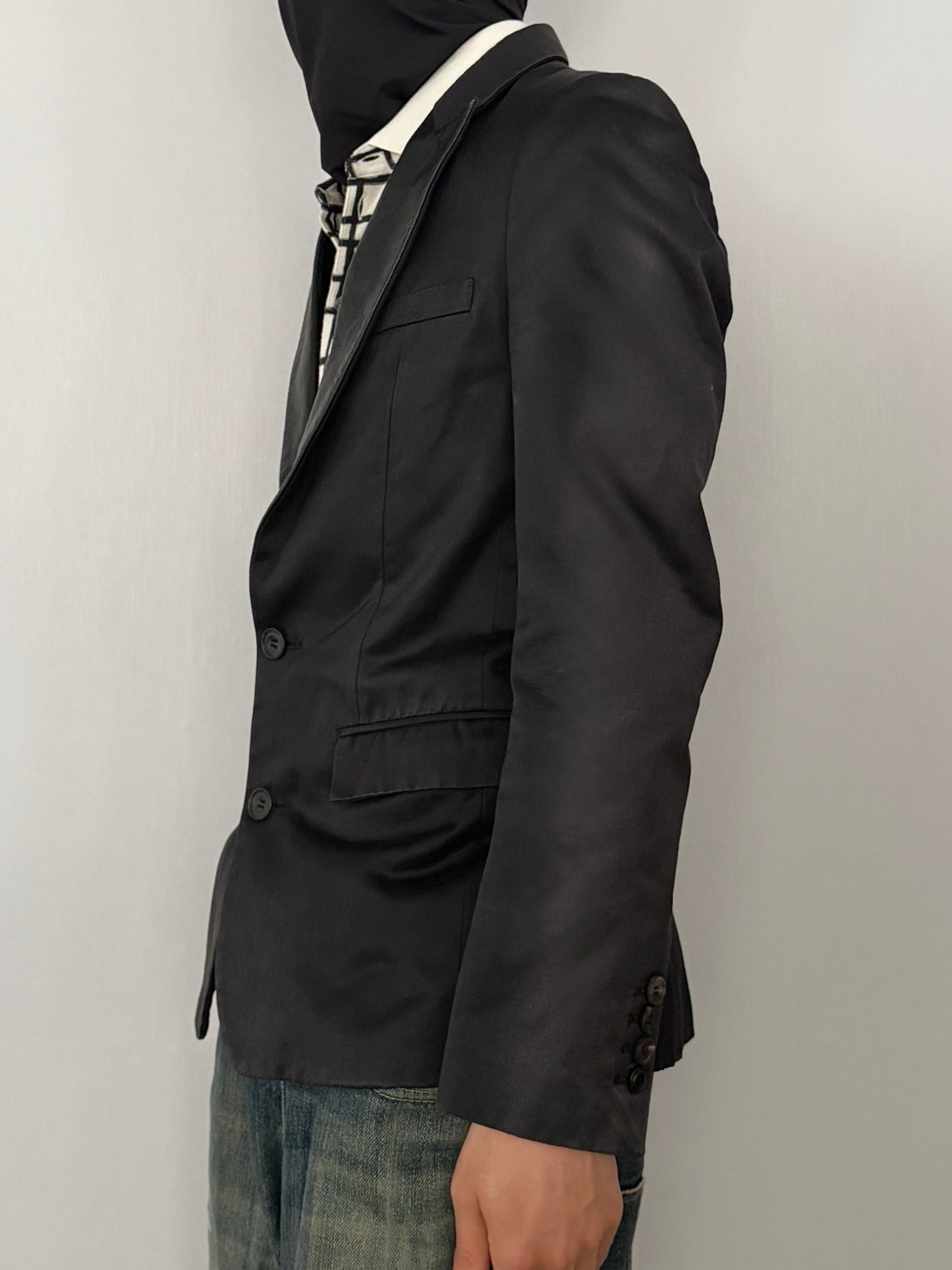 Lithium Homme Mix Material Jacket Black Size 1