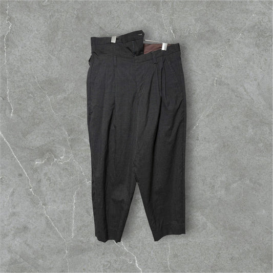 kolor 21SS Asymmetric Wool Cropped Pants Gray Size 2