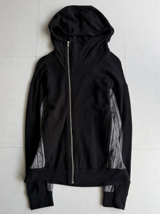 LAD MUSICAN Tribal Panel High Neck Zip Hoodie Size 44