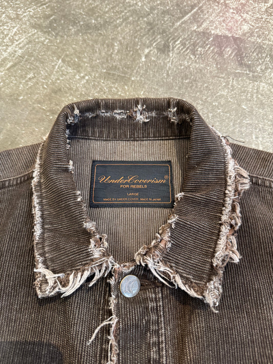 Undercover 03SS Brown Cotton Blend Long Sleeve Shirt Size L