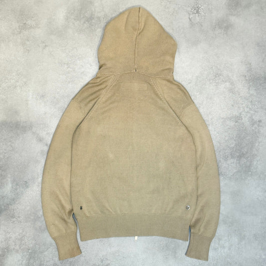 UNDERCOVER 99SS RELIEF Cotton Knit Zip Hoodie Beige