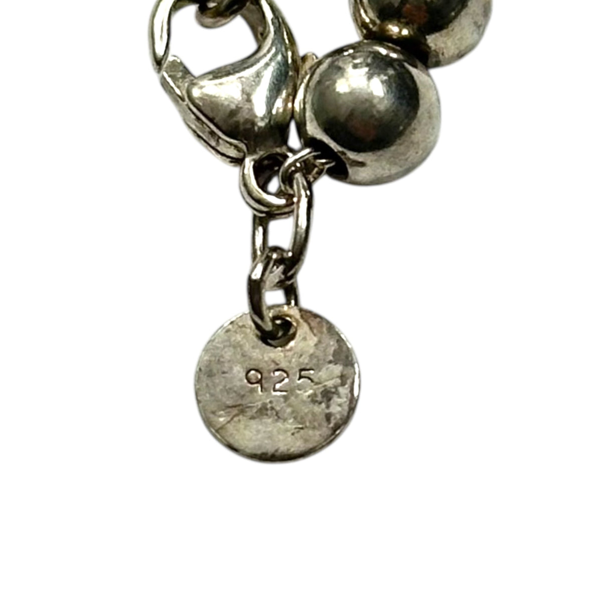 TIFFANY & CO. Silver Hardware Ball Necklace
