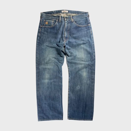 Bape A BATHING APE Wide Urahara Denim Jeans Size W34