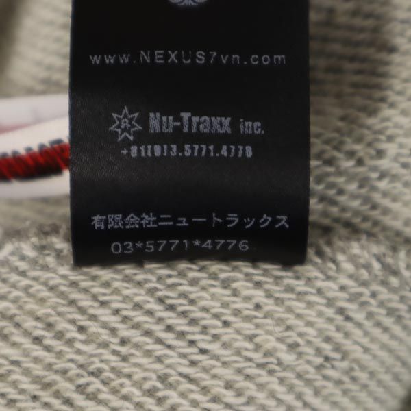 NEXUSVII Made in Japan Wool Blend Hoodie Gray Size 44