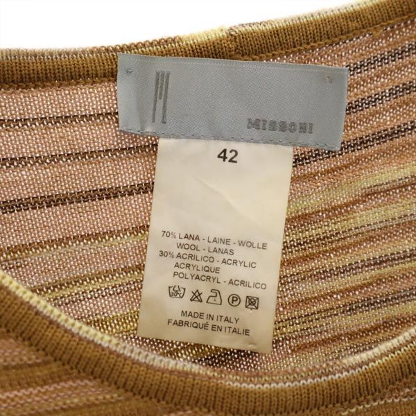 Missoni Italian Wool Blend All-Over Pattern Sweater Size 42