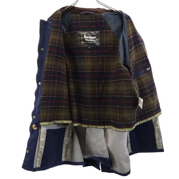 Barbour Navy Fleece Lined Jacket Size S