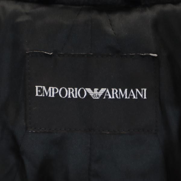 Emporio Armani Wool Blend Volume Collar Jacket Gray Size 40