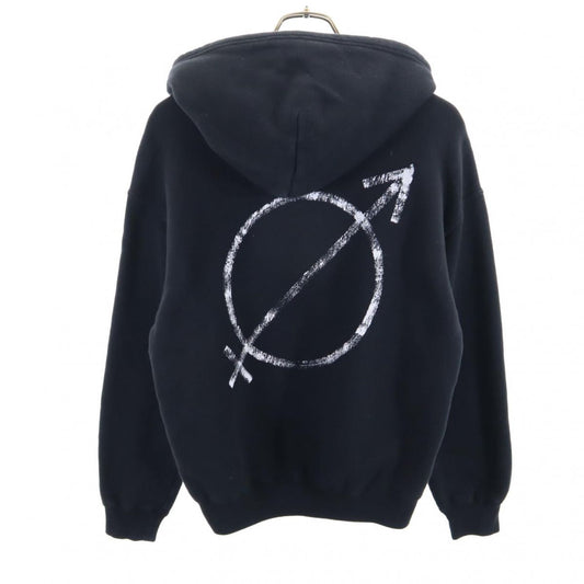 BALENCIAGA Black Fleece Lined Hoodie Size XS