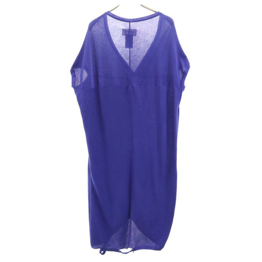 Maison Martin Margiela Sleeveless V-Neck Dress Blue Size S