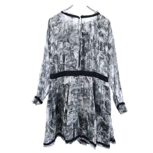 DIESEL Patterned Long Sleeve Dress Black Size S