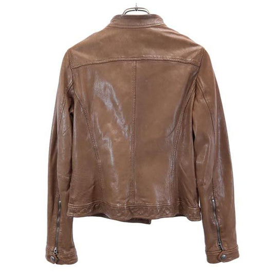 Marc O'polo Brown Leather Jacket Size 36