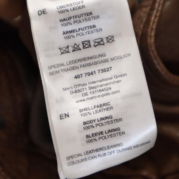Marc O'polo Brown Leather Jacket Size 36