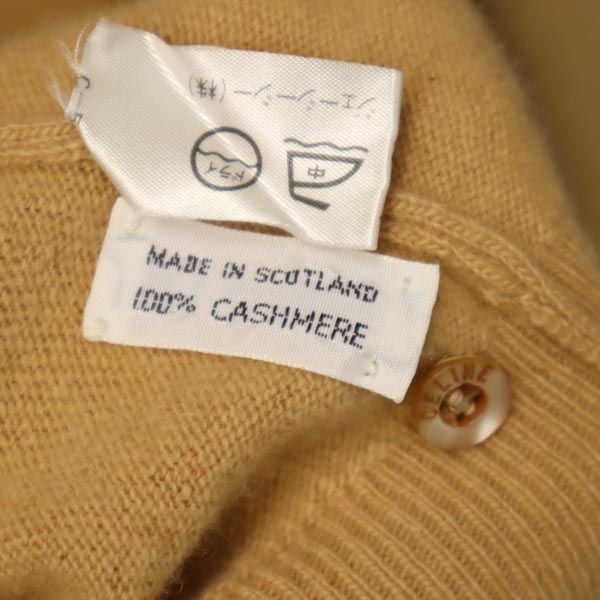 CELINE Made in Scotland 100% Cardigan Beige