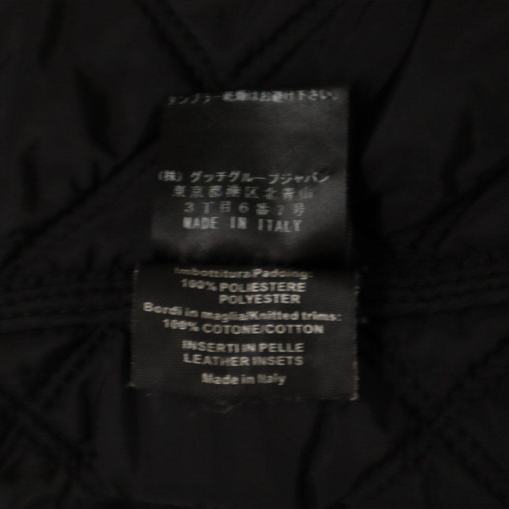 GUCCI Italian Quilted Jacket Black Size 44