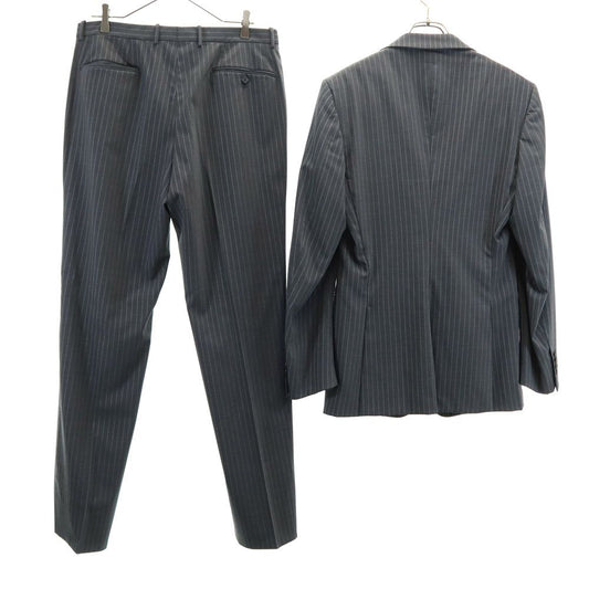 JIL SANDER Tailored Gray Striped Suit Button Fly Size 48