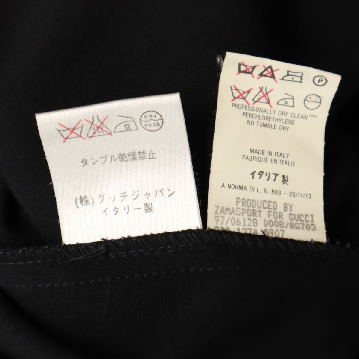 GUCCI Italian Long Sleeve Half-Zip Wool Dress Black Size 42