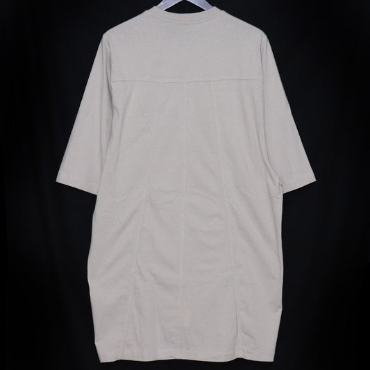 RICK OWENS Grid Crewneck T-Shirt Ivory Size M