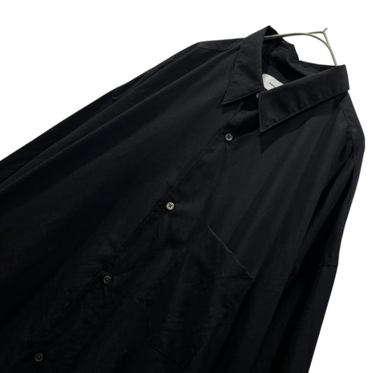 Graphpaper 24SS Fine Wool Oversized Shirt Black Size S