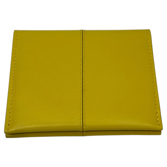 DRIES VAN NOTEN Bi-fold Card Case Yellow Size ONE