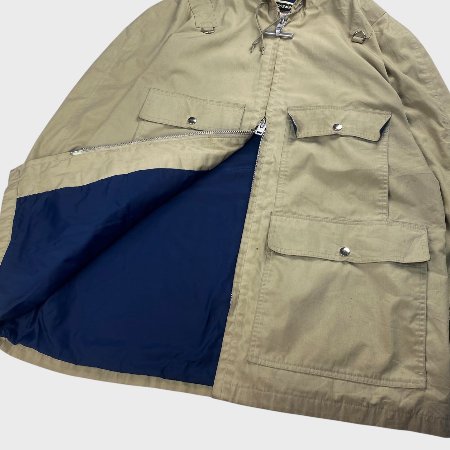 MIGHTY-MAC 70s USA Made 4-Pocket Double Zipper Size XL