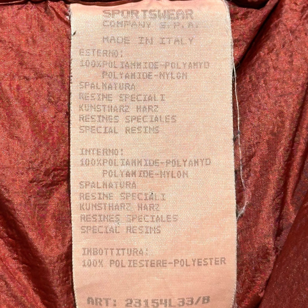 STONE ISLAND 95AW Massimo Osti Nylon Jacket Red Size M