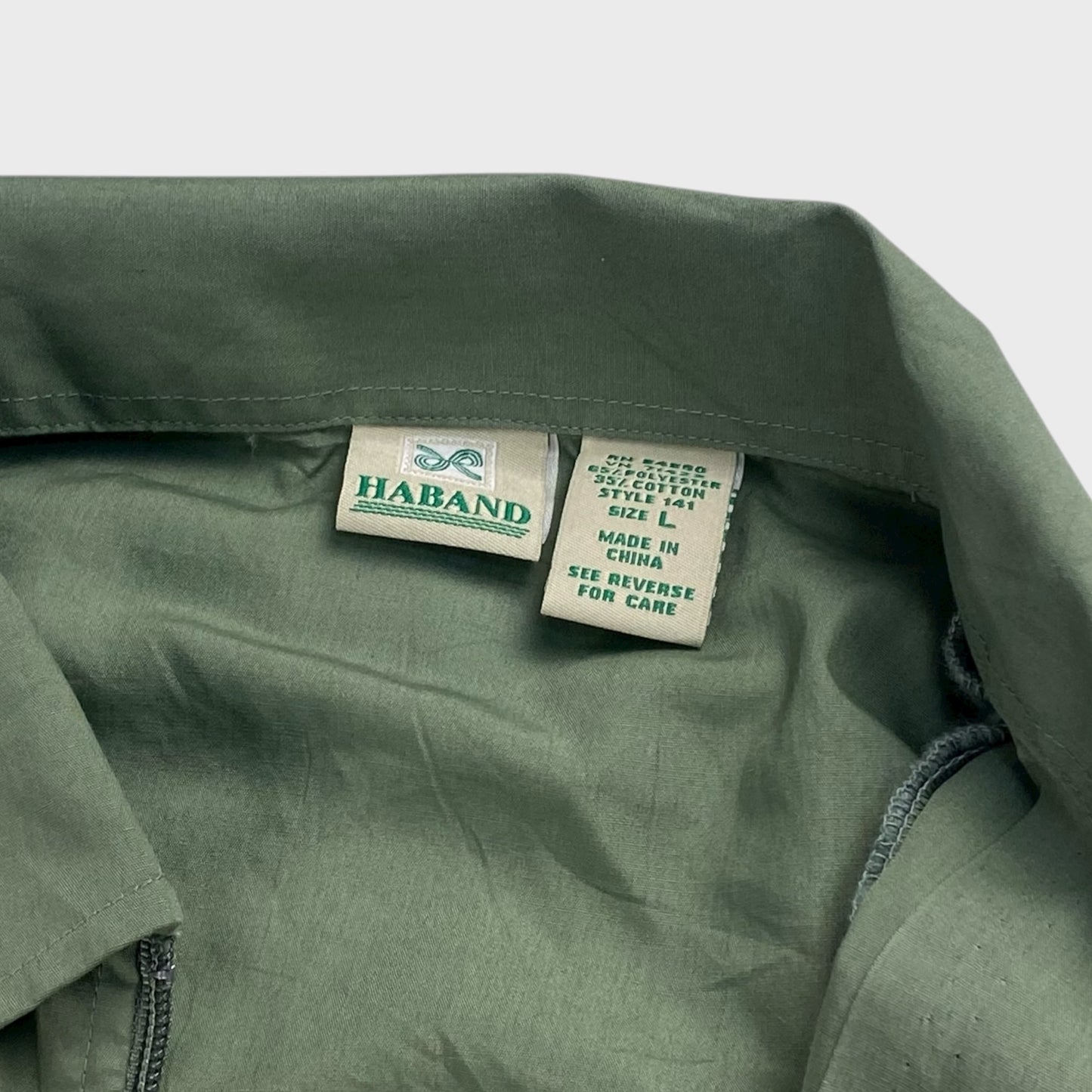 Haband 90s Zip Up Shirt Size L