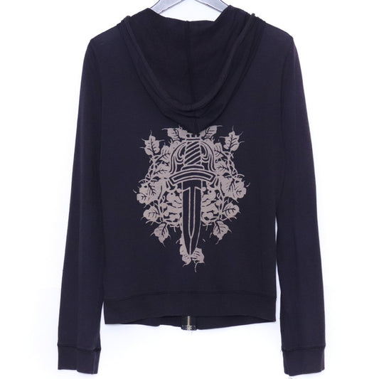 CHROME HEARTS Women's Old Vine Dagger Hoodie Navy Size XS