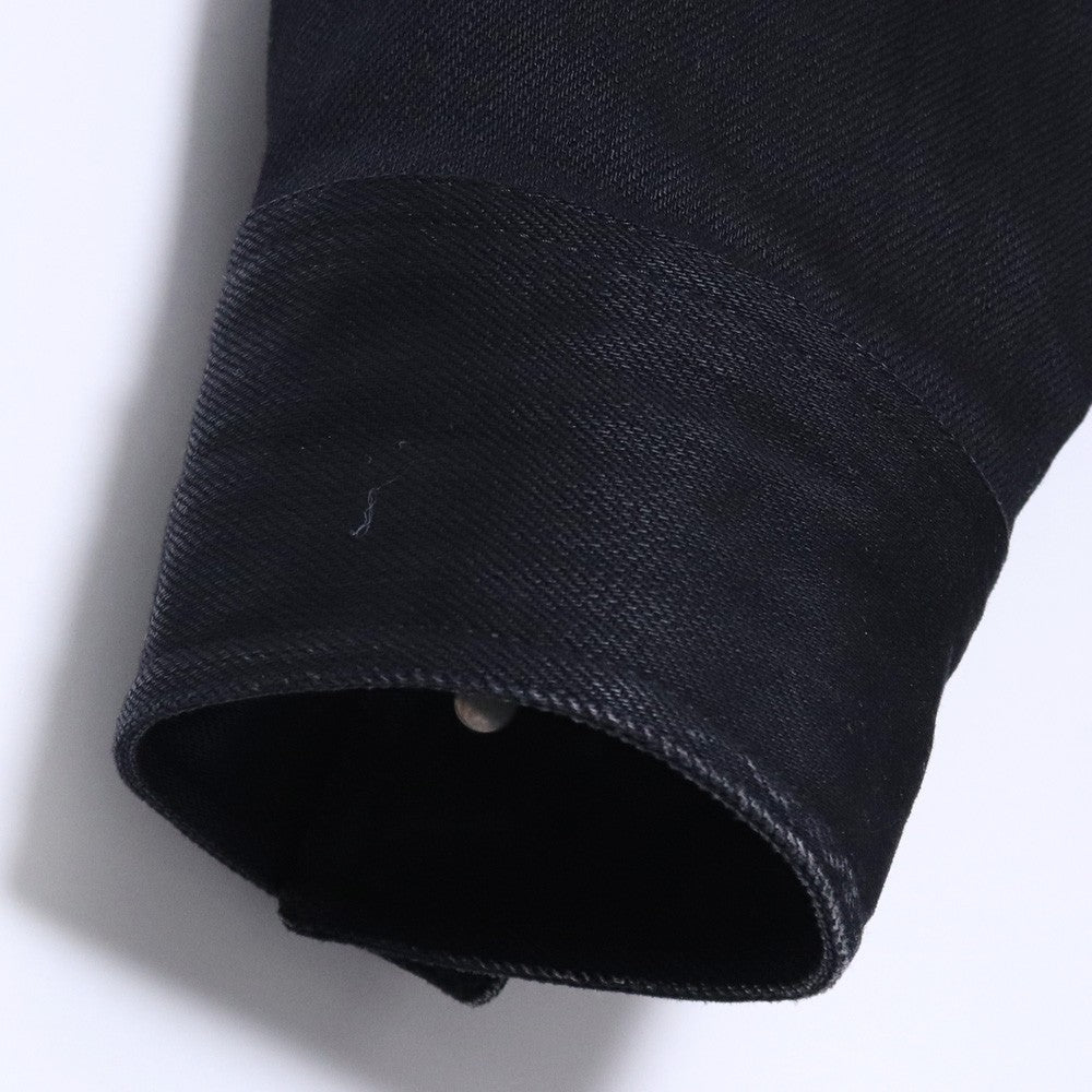 RAF SIMONS 21SS Black Tape Patch Oversize Denim Shirt Size L