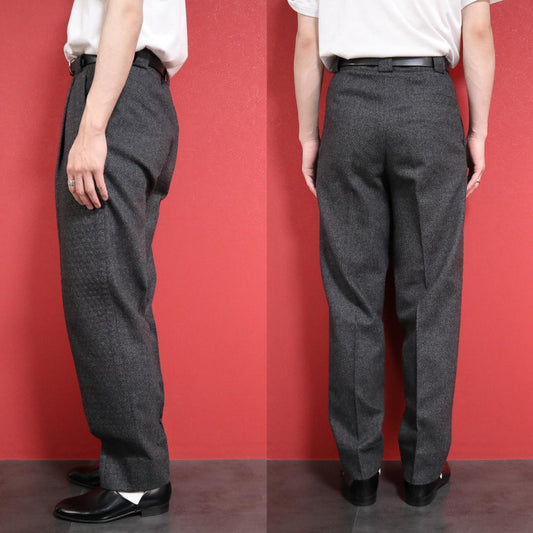 Gianni Versace Wide Front Embossed Slacks Size 44