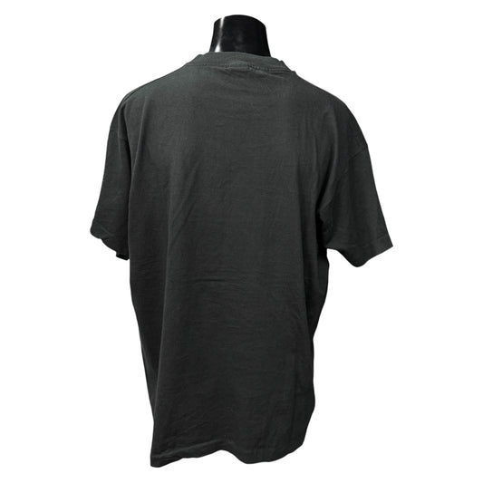 Apple 90s Vintage Black Rainbow Logo Corporate Tee Size XL