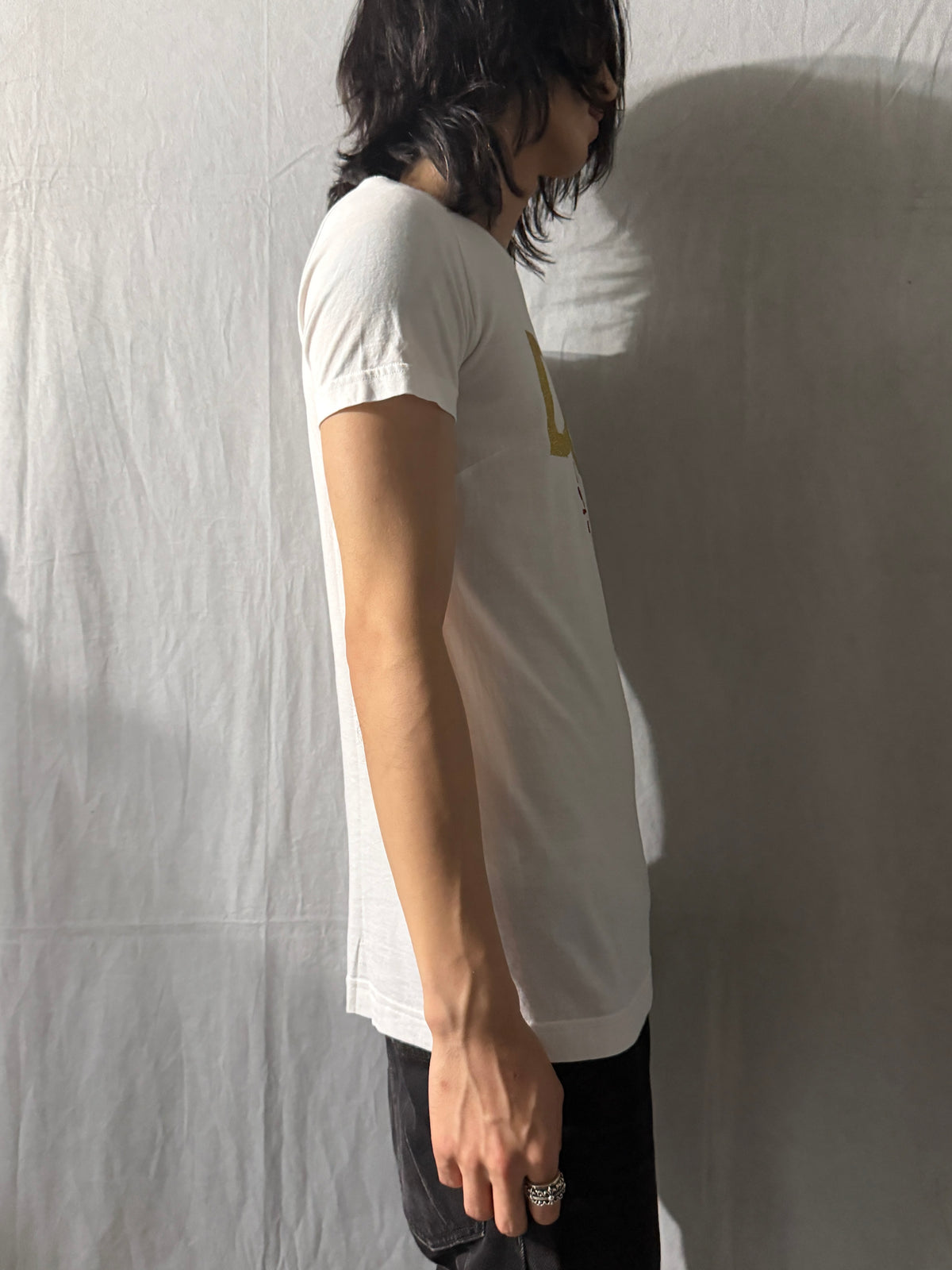 DOLCE&GABBANA Gold Love Monogram Tee Size 38