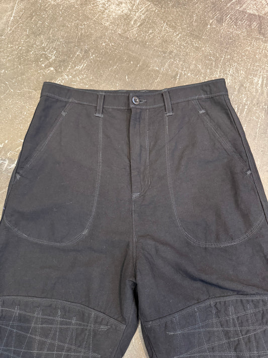 Junya Watanabe Black Nylon-Hemp Pants (2020) Size XS