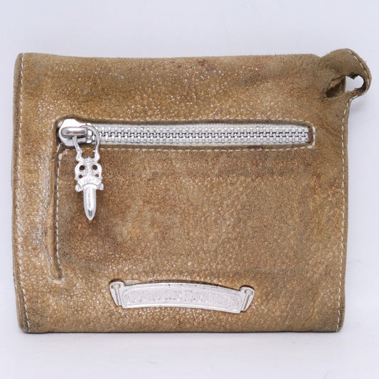 CHROME HEARTS Wave Mini Crossball Wallet Brown Size ONE SIZE