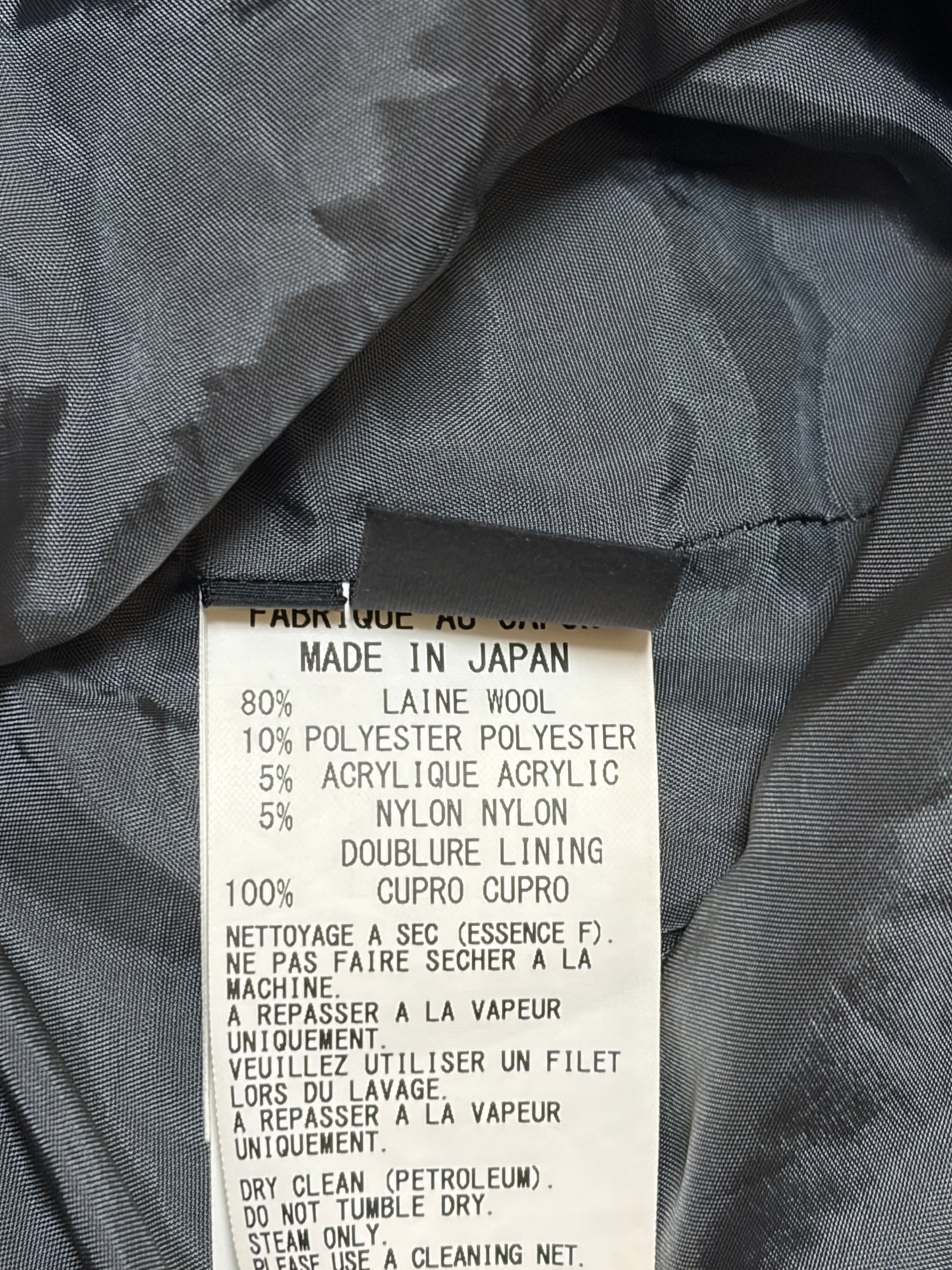 Yohji Yamamoto Y's Gray Wool Blend Shorts Size 2