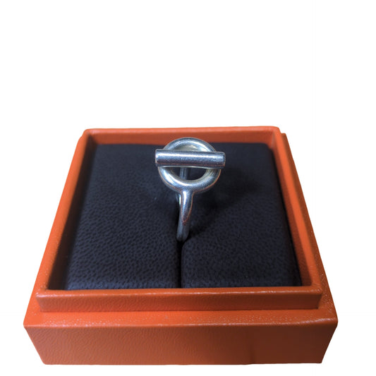 HERMES Échappée Ring Silver SV925 Size 50