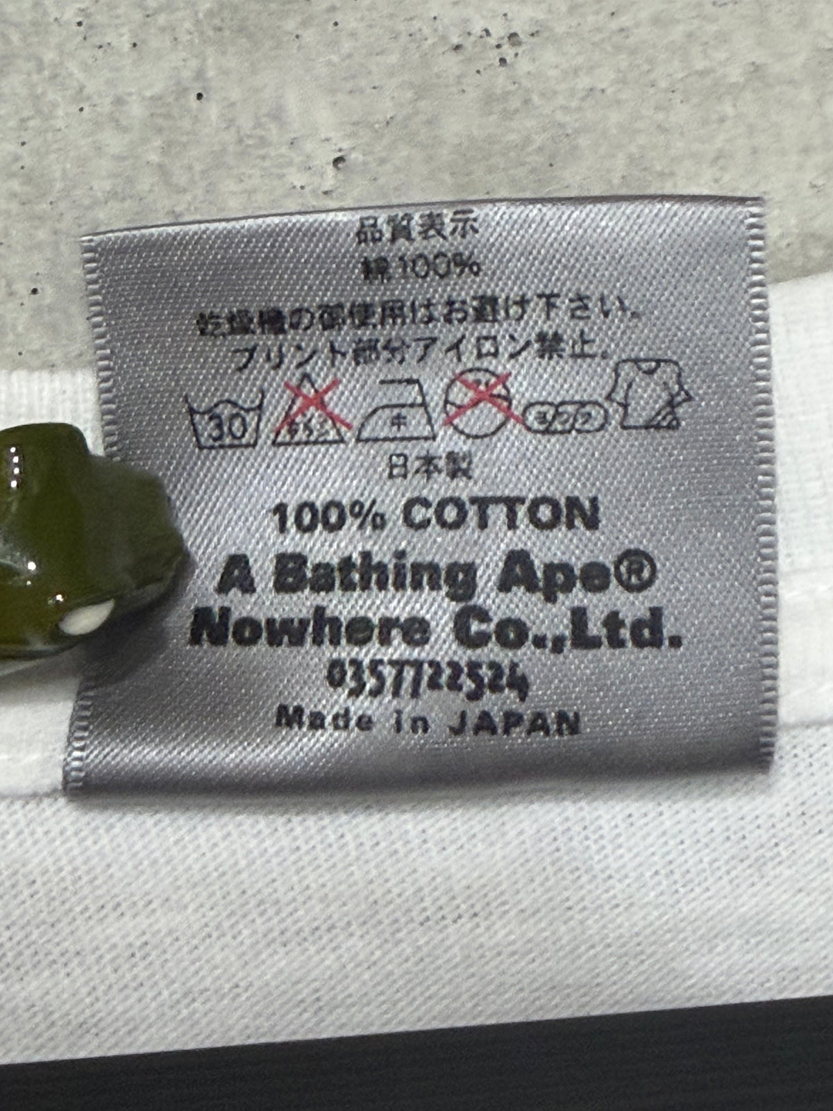 BAPE 00s BUBBLE LOGO T-Shirt White Size L