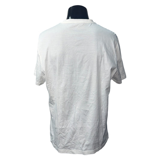 Versace Metallic Graphics T-Shirt White Size 2XL